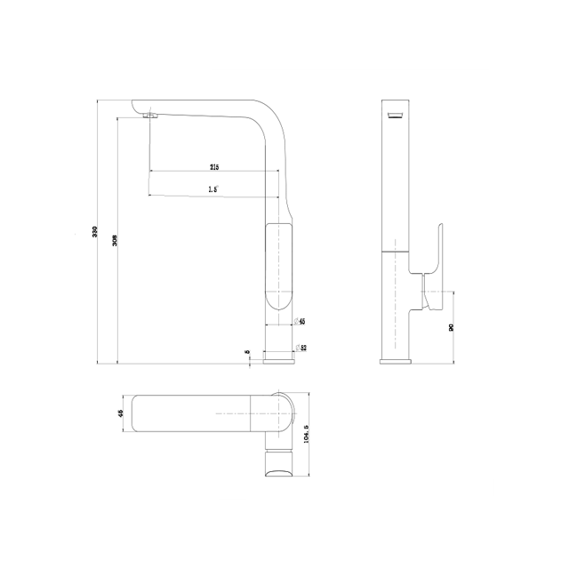 Nalka Series - Kitchen Faucet SC0603